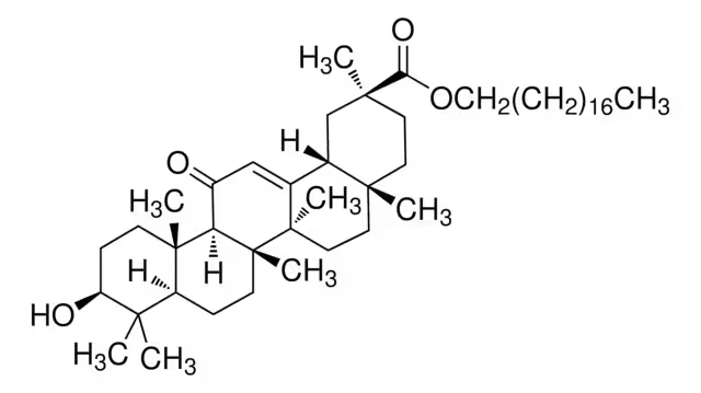 Stearyl glycyrrhetinate structure, CAS 13832-70-7