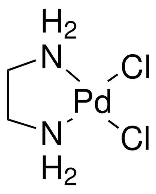 Bis(ethylenediamine)palladium(II) chloride structure, CAS 13963-53-6