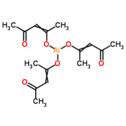 Aluminum acetylacetonate structure, CAS 13963-57-0