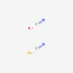 Potassium dicyanoaurate structure, CAS 13967-50-5