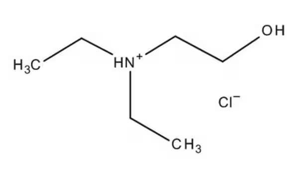 N,N-Diethylethanolammonium chloride structure, CAS 13989-32-7