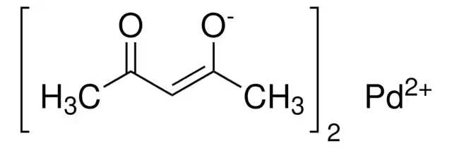 Palladium(II) acetylacetonate structure, CAS 14024-61-4