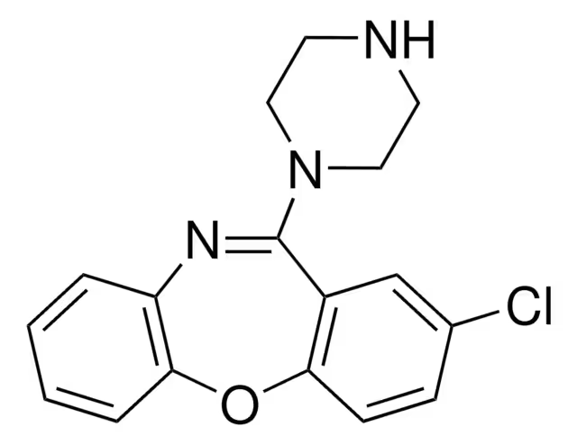 Amoxapine structure, CAS 14028-44-5