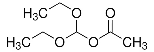 Diethoxymethyl acetate structure, CAS 14036-06-7