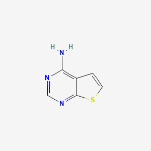 Thieno[2,3-d]pyrimidin-4-ylamine structure, CAS 14080-56-9