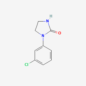 1-(3-Chlorophenyl)imidazolidin-2-one structure, CAS 14088-98-3