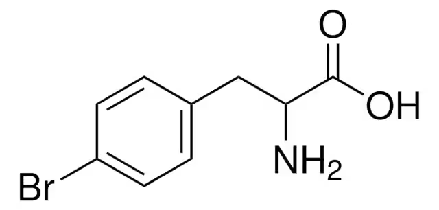 4-Bromophenylalanine structure, CAS 14091-15-7