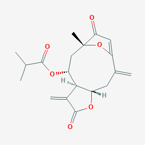 1-Chloro-3,5-di(4-chlorbenzoyl)-2-deoxy-D-ribose structure, CAS 3601-90-9