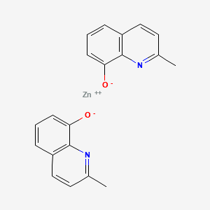 Bis(2-methyl-8-hydroxyquinolinato)zinc structure, CAS 14128-73-5