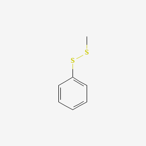 Methyl phenyl disulfide structure, CAS 14173-25-2