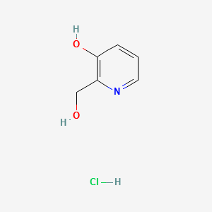 3-Hydroxy-2-pyridinemethanol hydrochloride structure, CAS 14173-30-9