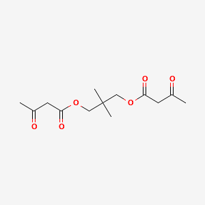 Neopentylglycolycol bis acetoacetate structure, CAS 14276-67-6