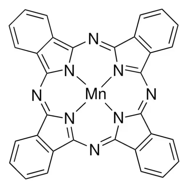Manganese(II) phthalocyanine structure, CAS 14325-24-7