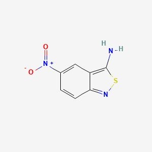 5-Nitro-2,1-benzisothiazol-3-amine structure, CAS 14346-19-1