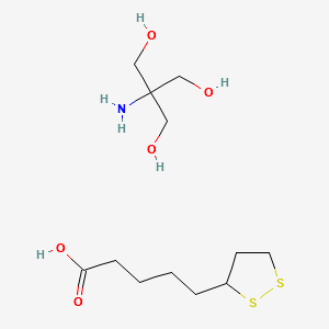 R-alpha-Lipoic acid tromethamine salt structure, CAS 14358-90-8
