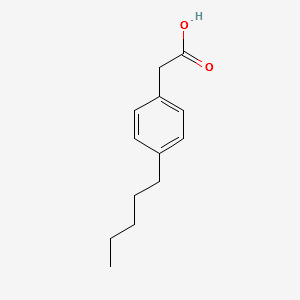 4-Pentylphenyl acetic acid structure, CAS 14377-21-0