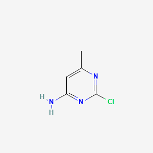 2-Chloro-6-methylpyrimidin-4-ylamine structure, CAS 14394-60-6