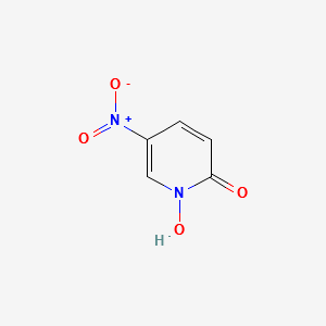 2-Hydroxy-5-nitropyridine N-oxide structure, CAS 14396-03-3