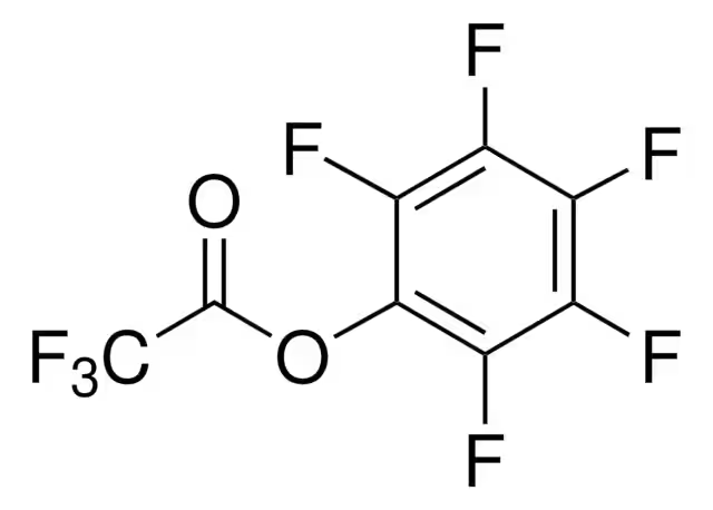 Pentafluorophenyl trifluoroacetate structure, CAS 14533-84-7