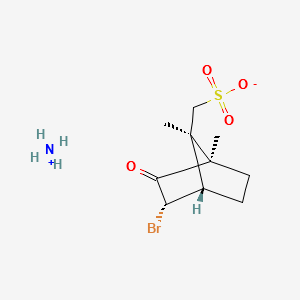 D-3-Bromocamphor-8-sulfonic acid ammonium salt structure, CAS 14575-84-9