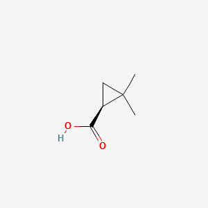 (S)-(+)-2,2-Dimethylcyclopropanecarboxylic acid structure, CAS 14590-53-5