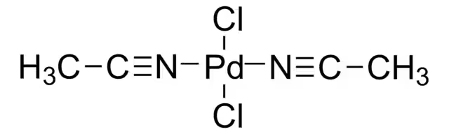 Bis(acetonitrile)palladium(II) chloride structure, CAS 14592-56-4