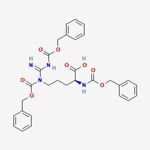 Tris(carbobenzoxy)-L-arginine structure, CAS 14611-34-8