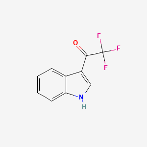 2,2,2-Trifluoro-1-(1H-indol-3-yl)-1-ethanone structure, CAS 14618-45-2