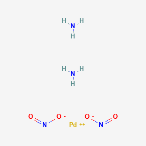 Diaminedinitritopalladium(II) structure, CAS 14708-52-2