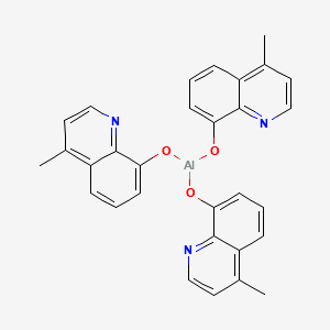 Tris(4-methyl-8-hydroxyquinoline)aluminum structure, CAS 14752-00-2