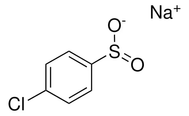 Sodium 4-chlorobenzene sulfinate structure, CAS 14752-66-0