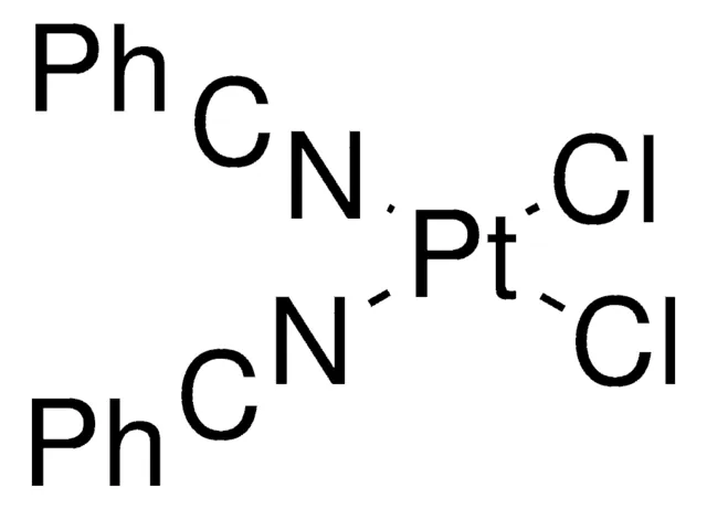 Bis(benzonitrile)dichloroplatinum(II) structure, CAS 14873-63-3