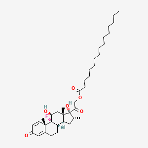 Dexamethasone palmitate structure, CAS 14899-36-6