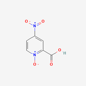 4-Nitropyridine-2-carboxylic acid 1-oxide structure, CAS 14933-78-9