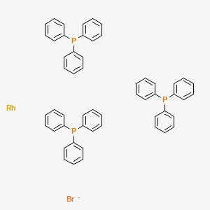Bromotris(triphenylphosphine)rhodium structure, CAS 14973-89-8