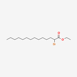 Ethyl 2-bromotetradecanoate structure, CAS 14980-92-8