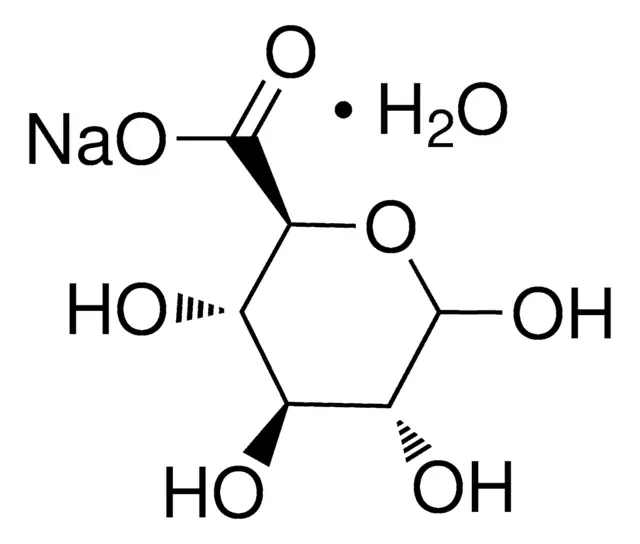 D-Glucuronic acid sodium salt structure, CAS 14984-34-0