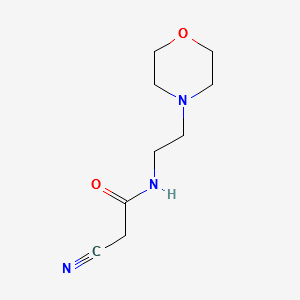 N-(2-Morpholinoethyl)cyanoacetamide structure, CAS 15029-26-2