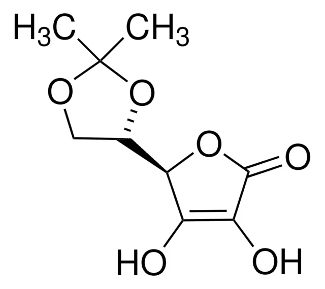 (+)-5,6-O-Isopropylidene-L-ascorbic acid structure, CAS 15042-01-0