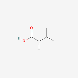 (S)-2,3-Dimethylbutanoic acid structure, CAS 15071-34-8