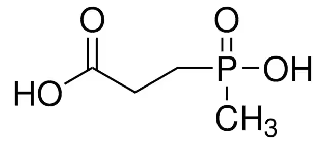3-(Methylphosphinico)propionic acid structure, CAS 15090-23-0