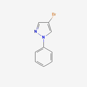 4-Bromo-1-phenyl-1H-pyrazole structure, CAS 15115-52-3