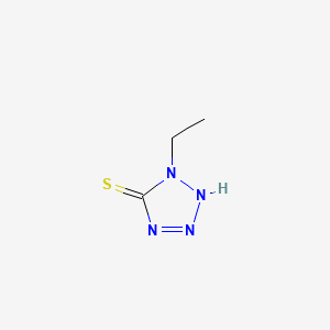 1-Ethyl-1H-1,2,3,4-tetrazole-5-thiol structure, CAS 15217-53-5