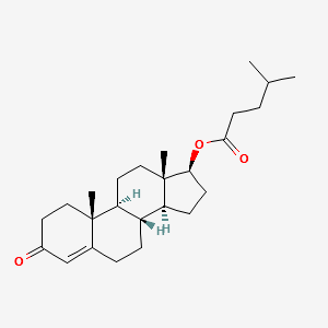 Testosterone isocaproate structure, CAS 15262-86-9