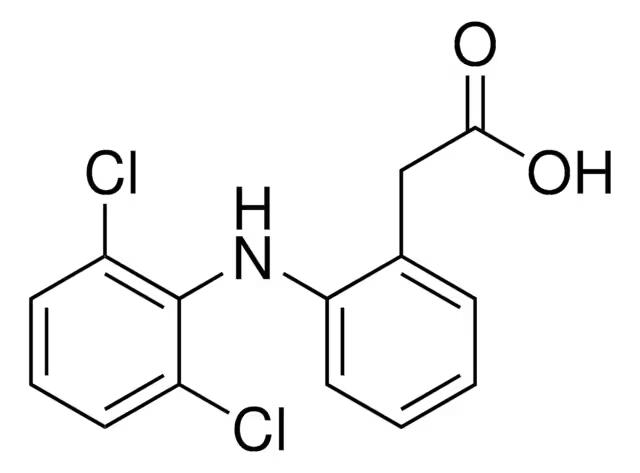 Diclofenac structure, CAS 15307-86-5