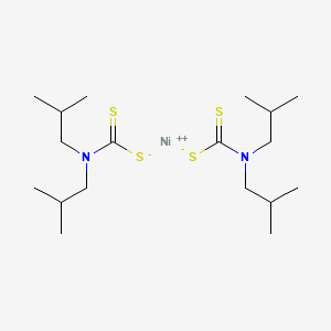 Nickel diisobutyldithiocarbamate structure, CAS 15317-78-9