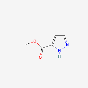 Methyl 1H-pyrazole-3-carboxylate structure, CAS 15366-34-4
