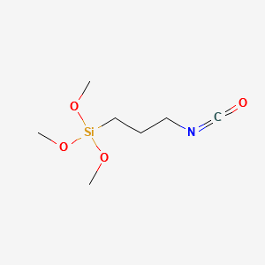 3-Isocyanatopropyltrimethoxysilane structure, CAS 15396-00-6