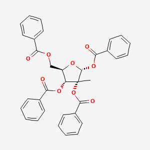 2-C-Methyl-alpha-D-ribofuranose tetrabenzoate structure, CAS 15397-16-7