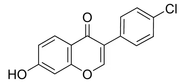 3-(4-Chlorophenyl)-7-hydroxychromen-4-one structure, CAS 15485-81-1
